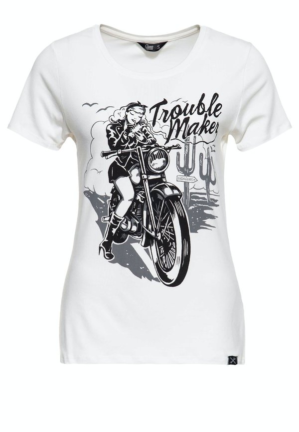 Queen Kerosin Slim fit Print Shirt »TROUBLE MAKER«